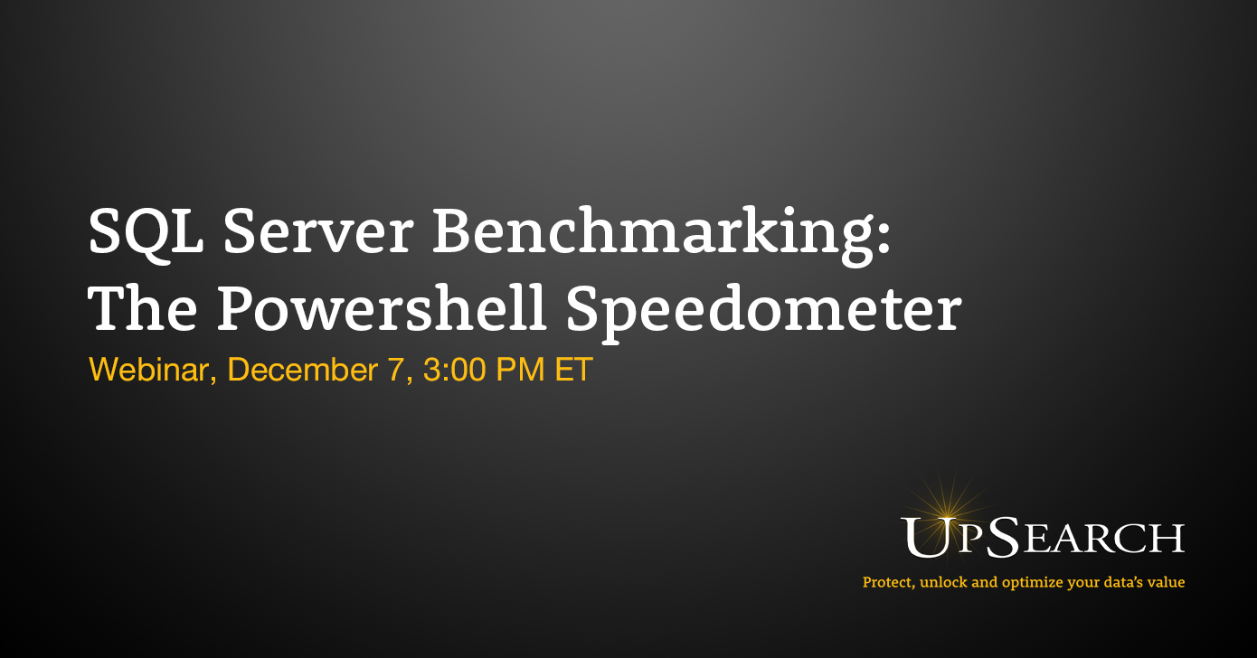 SQL Server Benchmark: The SQL Server Powershell Speedometer
